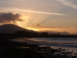 Looking west from Camp to Binn Os Gaoith